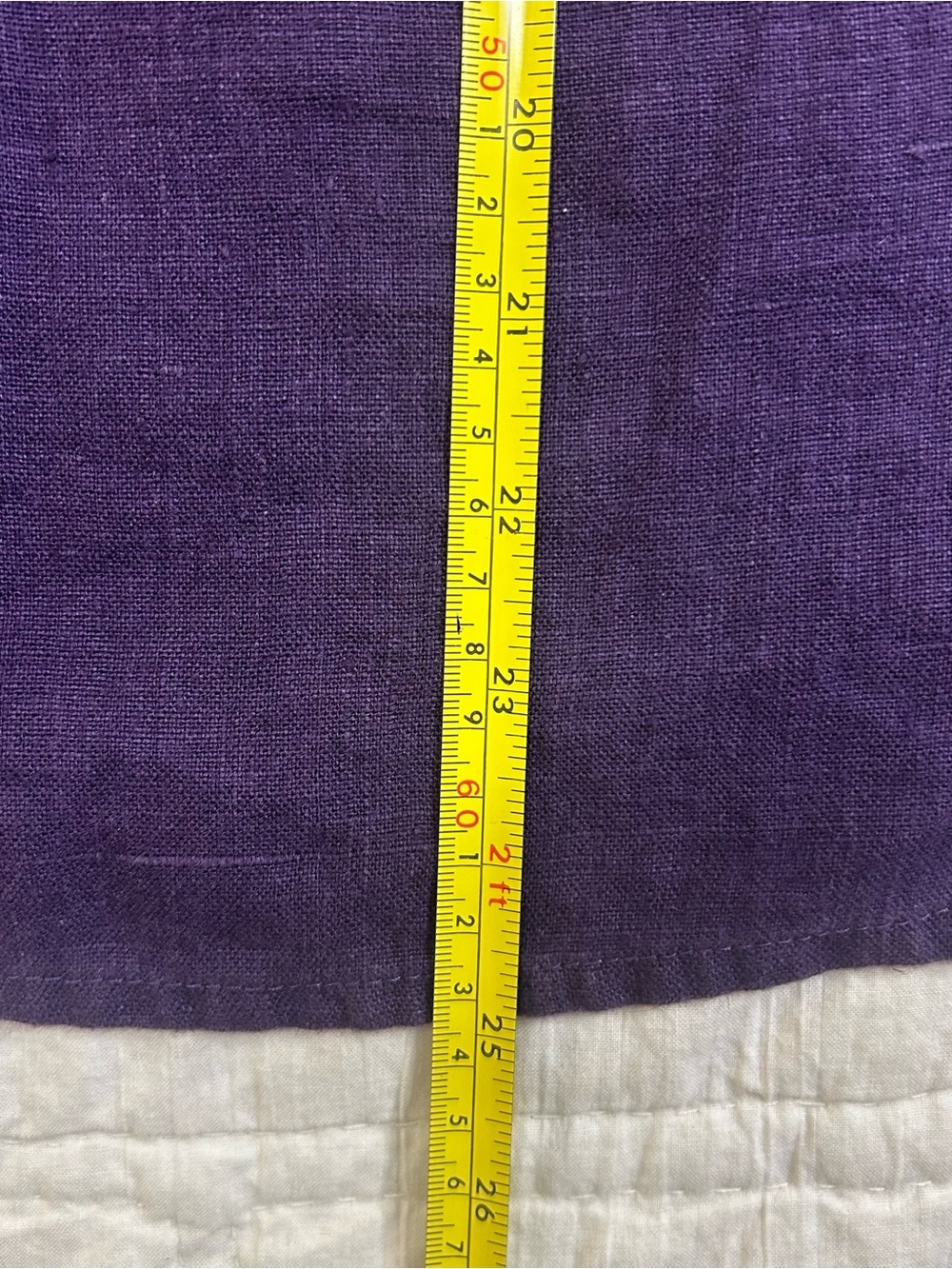 FLAX Linen Tunic Tank Top Purple V Neck Minimalist Lagenlook Artisan Women’s S - Picture 8 of 8